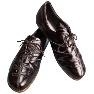 NAOT Hui Espresso Brown Leather Casual Lace-up Oxford SZ EU 41